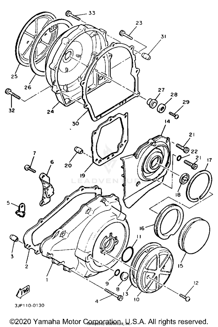 Crankcase Cover 1 Schematic