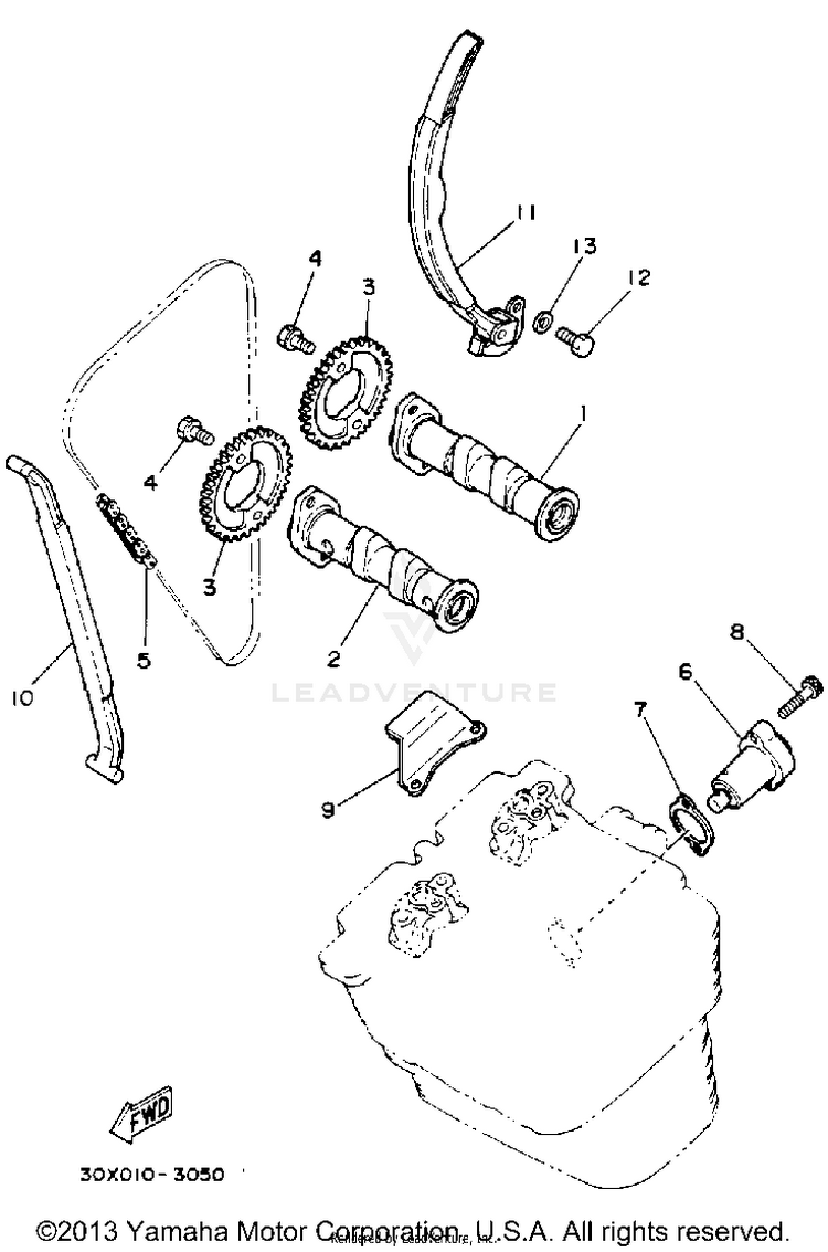 Camshaft - Chain Schematic