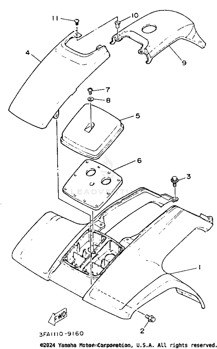Front Fender Schematic