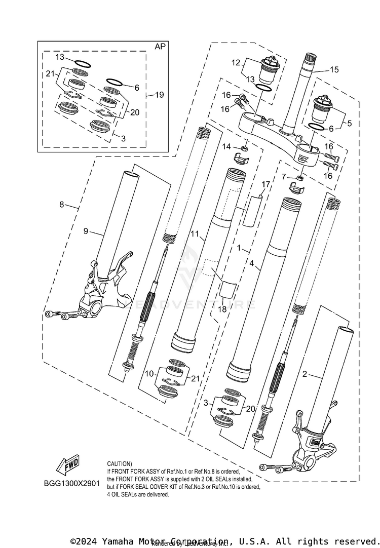 Front Fork Schematic