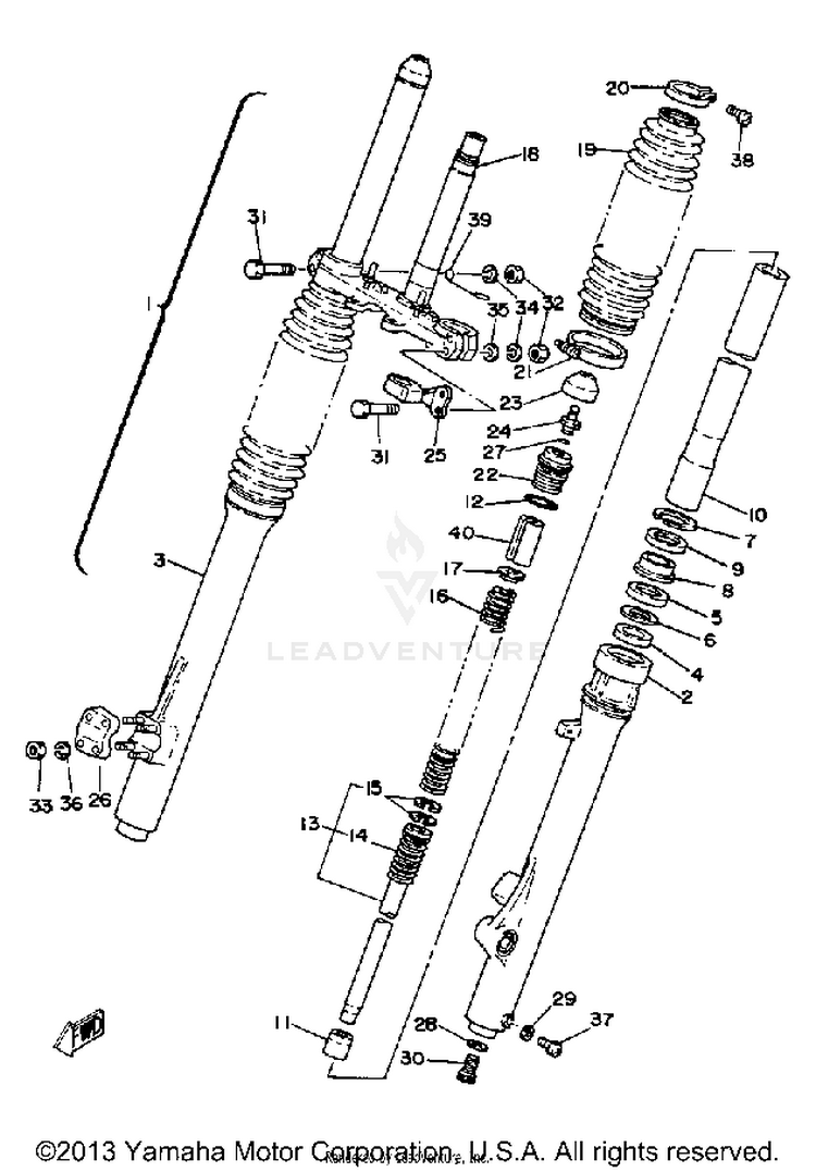 Front Fork Schematic