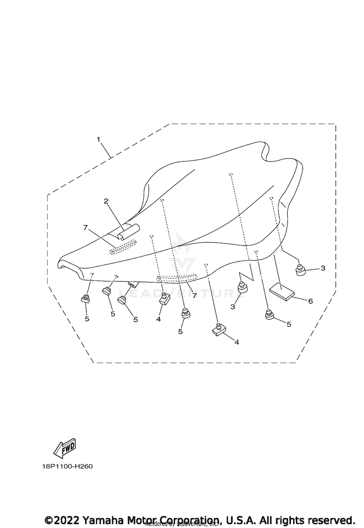 Seat YFZ450R SE - YFZ45YSSNB - 2022 Schematic