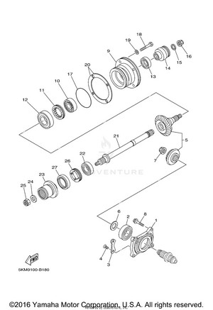 Middle Drive Gear Schematic