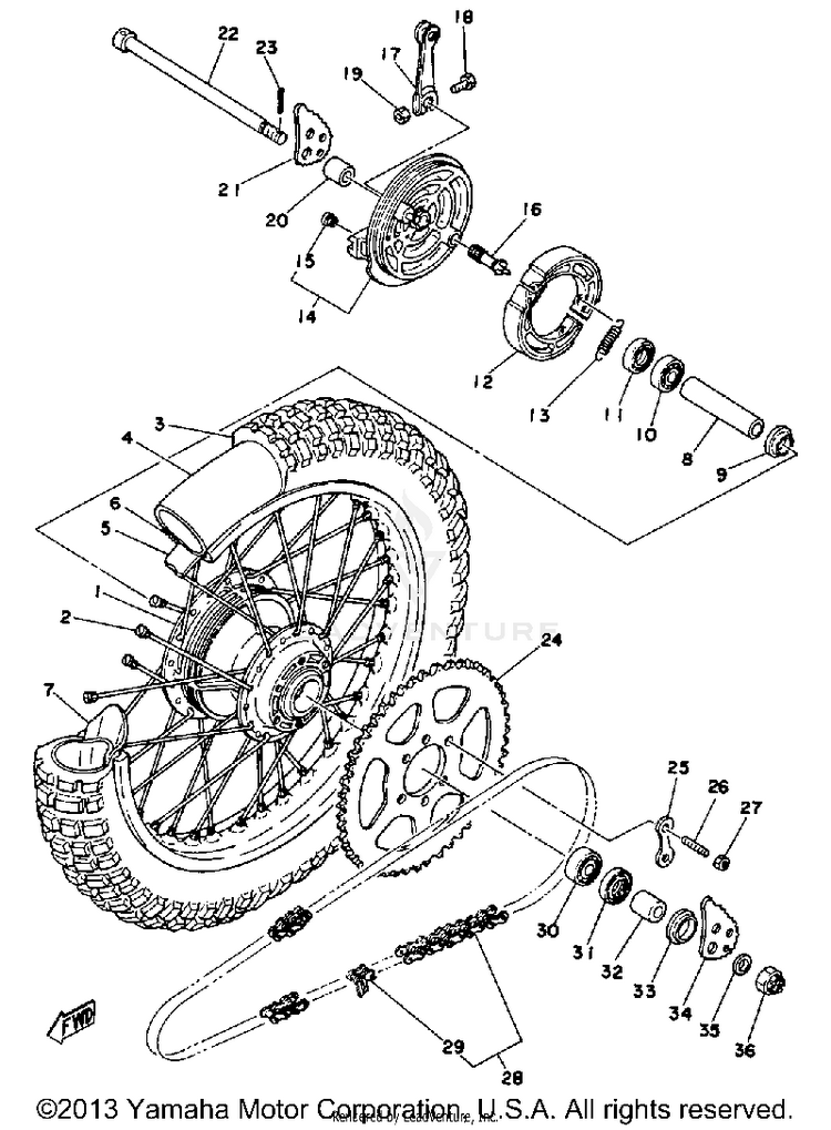 Rear Wheel Schematic