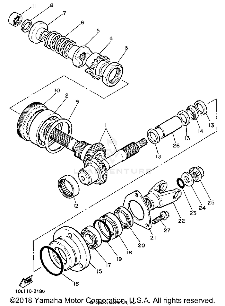 Middle Drive Gear Schematic