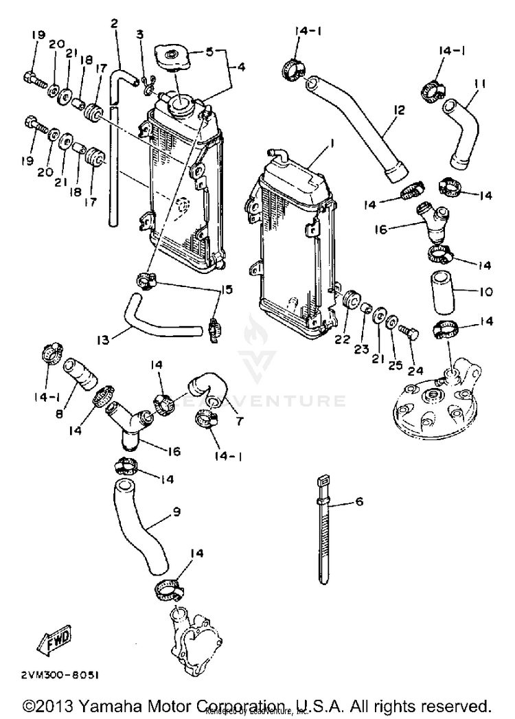 Radiator Hose Schematic