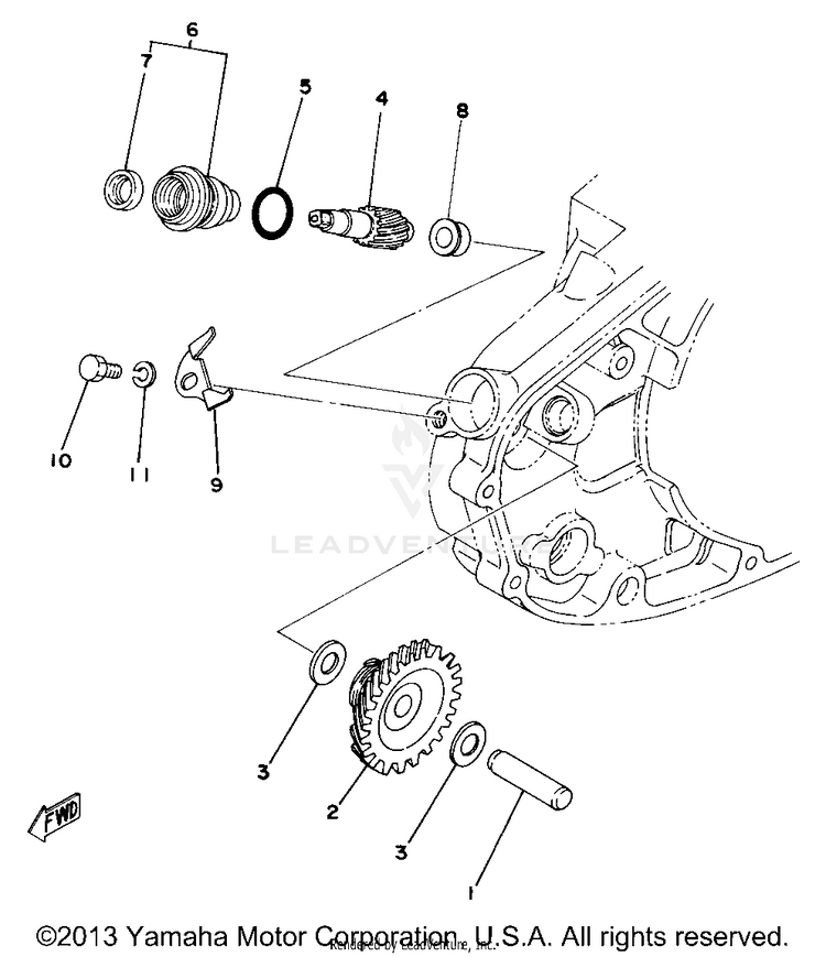 Tachometer Gear Schematic