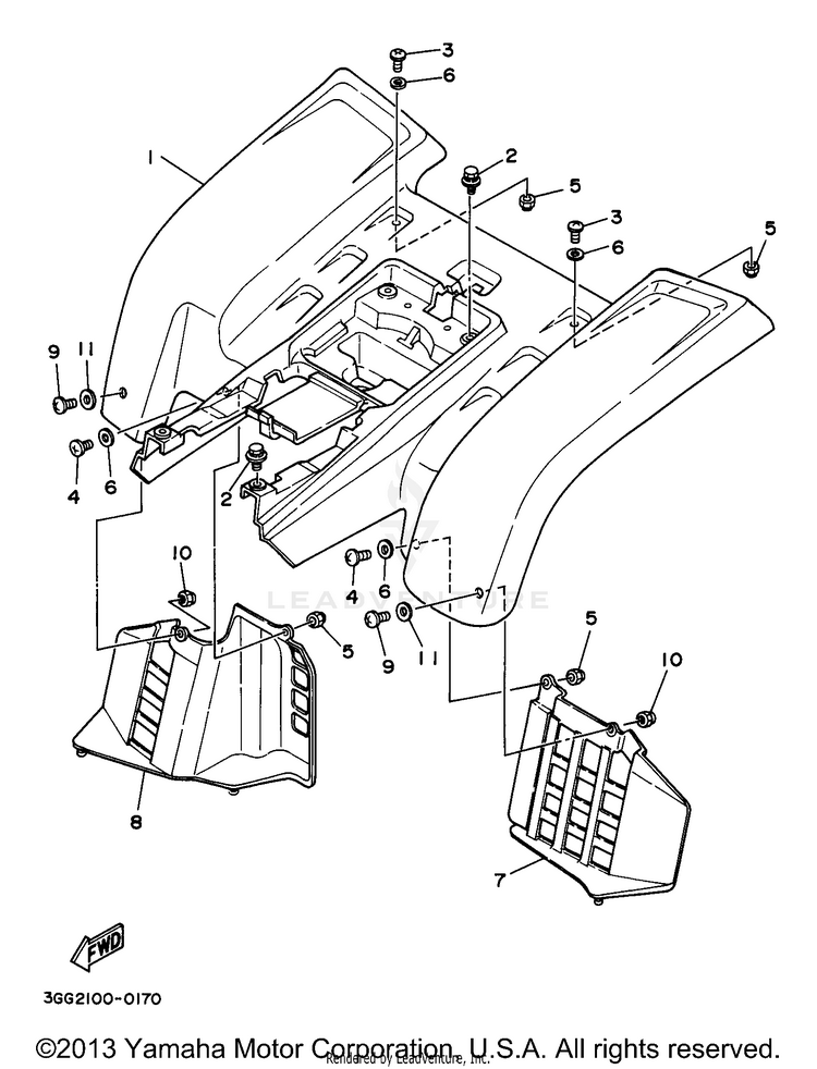 Rear Fender Schematic