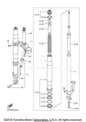 Front Fork Schematic