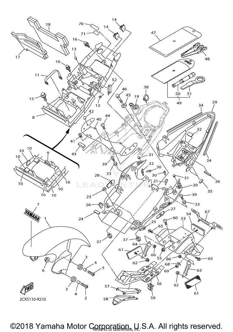 Fender YZFR6 60TH ANNIVERSARY - YZFR6GCY - 2016 Schematic