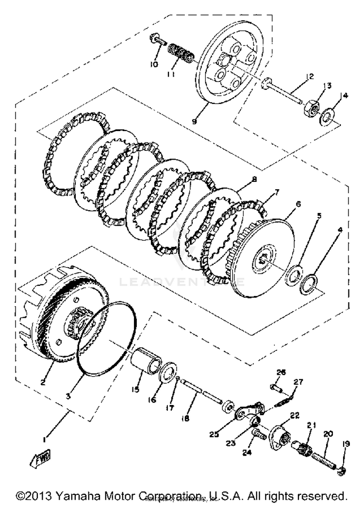 Clutch Yz80c Schematic