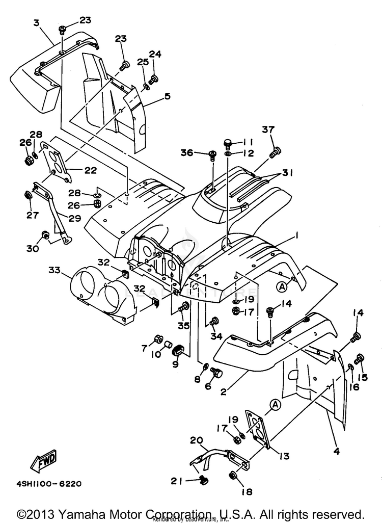 Front Fender Schematic