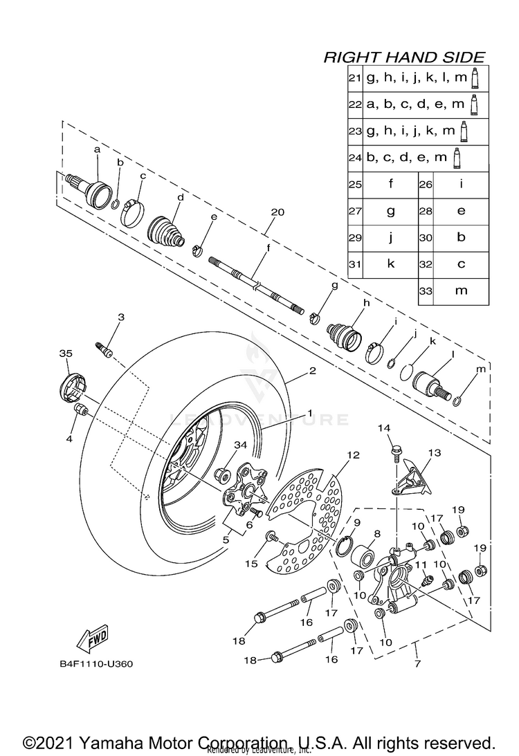 Rear Wheel 2 Schematic