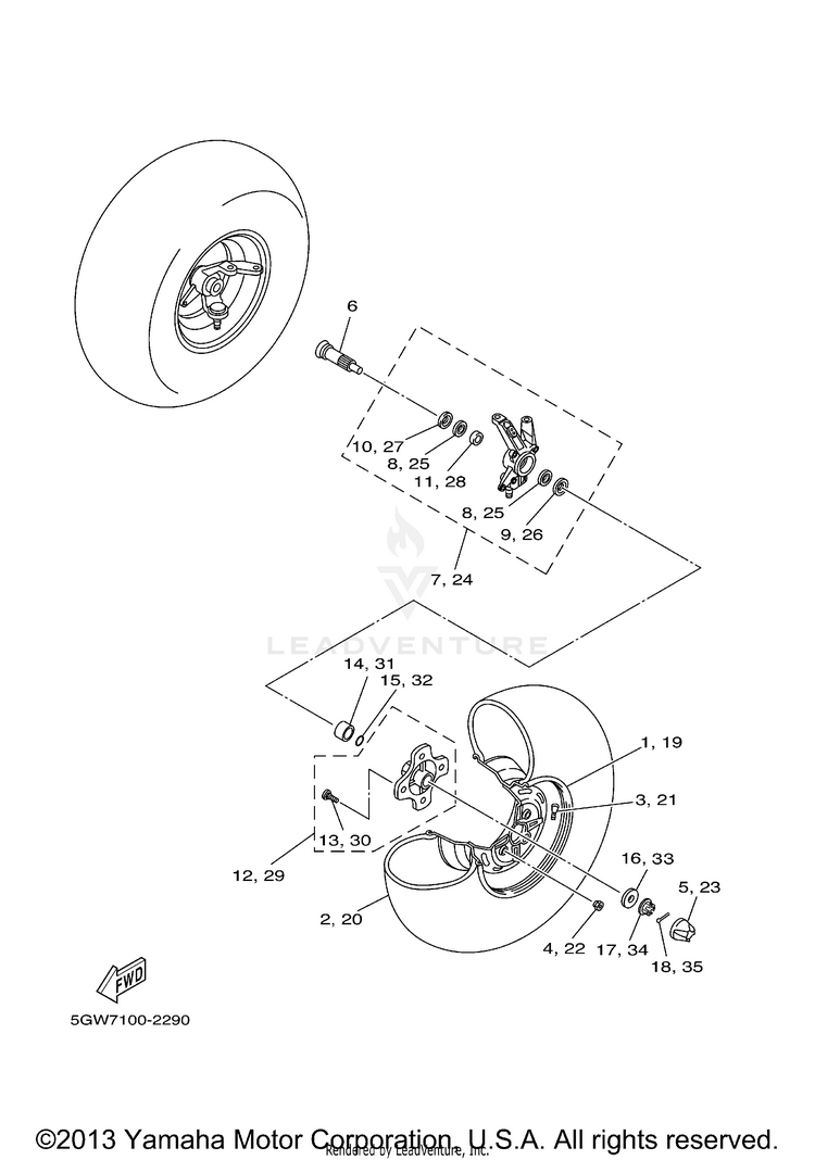 Front Wheel Schematic