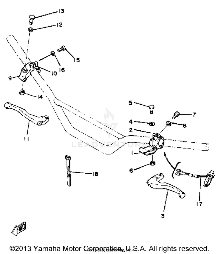 Handle Switch - Lever Schematic