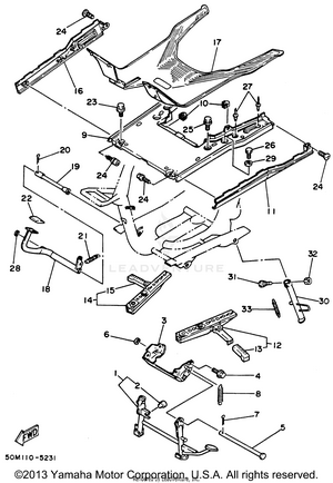 Stand Footrest Schematic