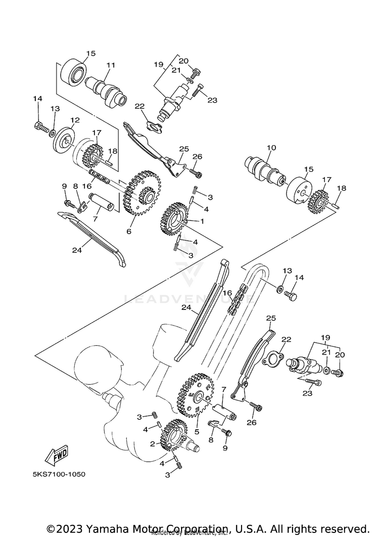Camshaft Chain Schematic