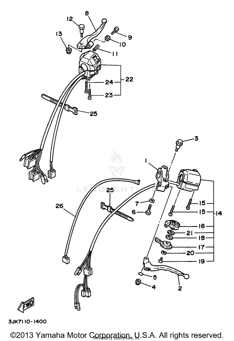 Handle Switch Lever Schematic