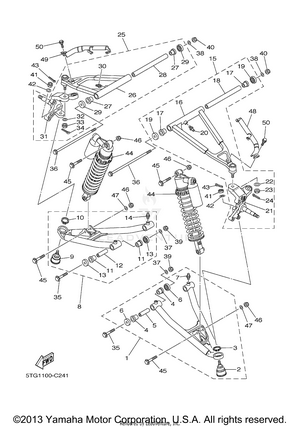 Front Suspension Wheel Schematic