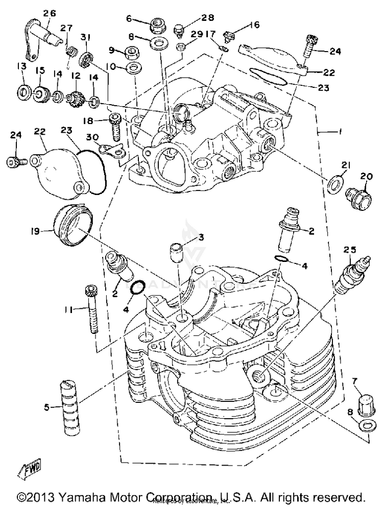 Cylinder Head Schematic