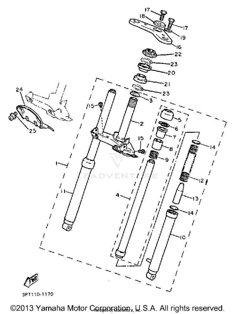 Front Fork Schematic