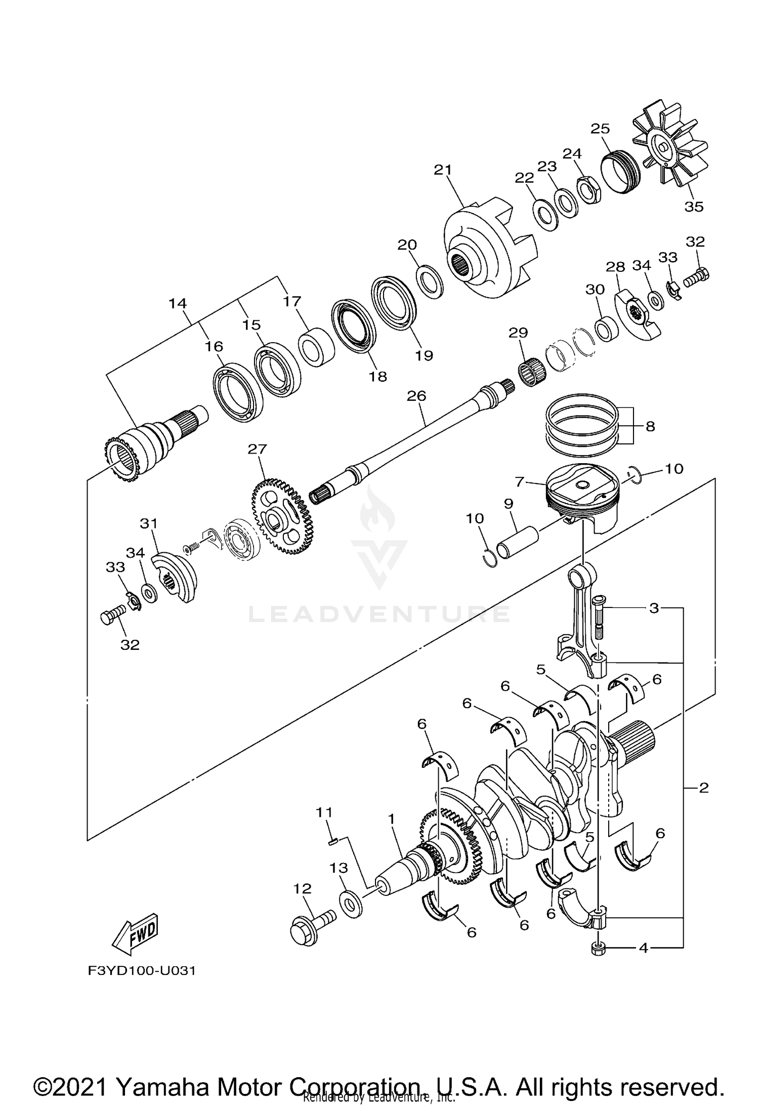 CRANKSHAFT & PISTON
