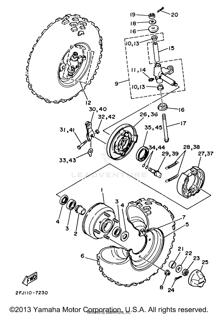 Front Wheel Schematic