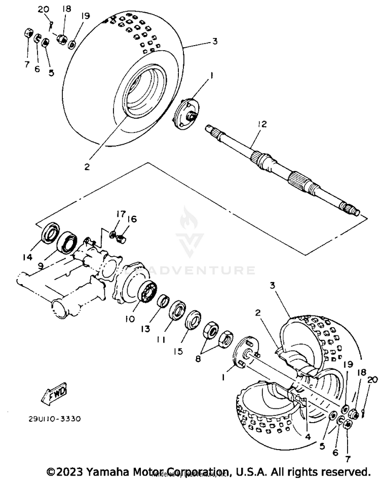 Rear Wheel Schematic