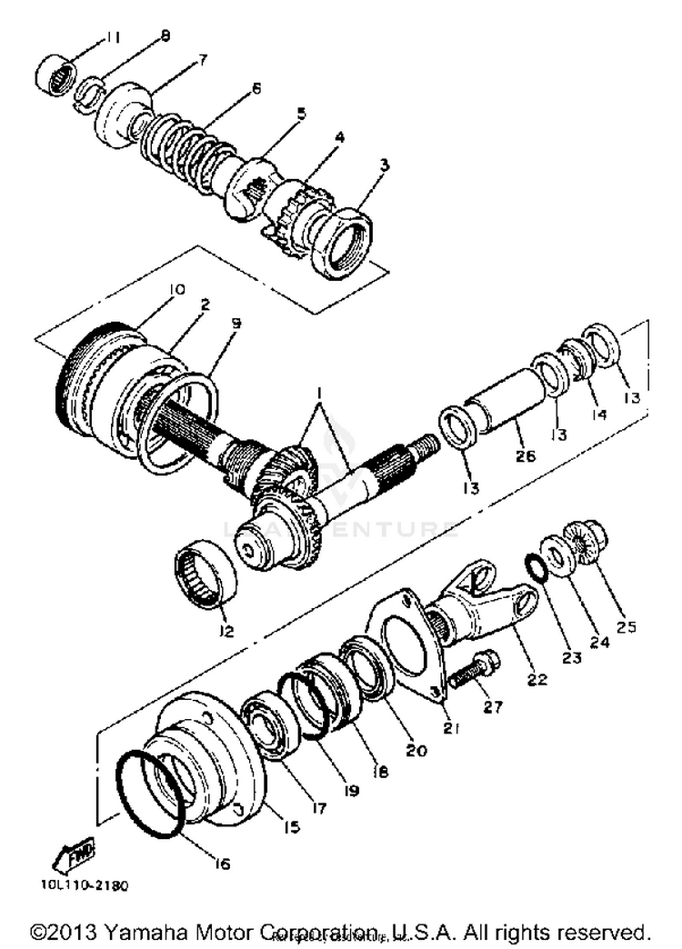 Middle Drive Gear Schematic