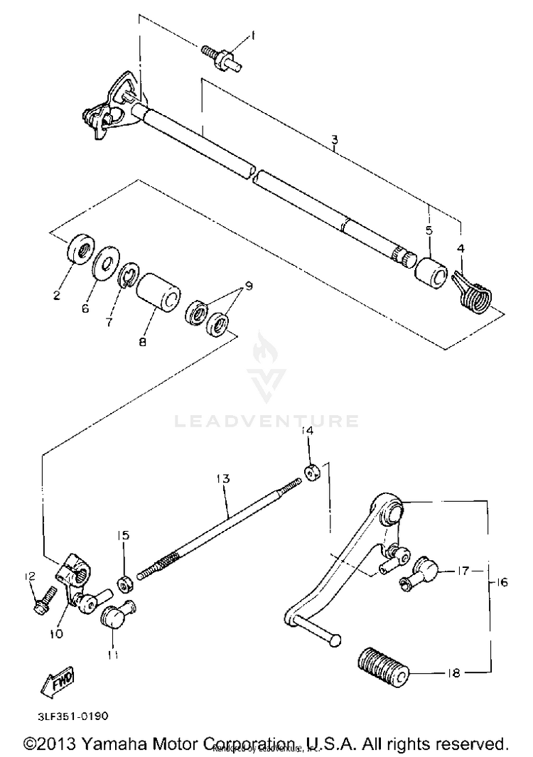 Shift Shaft Schematic
