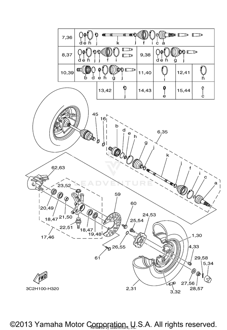 Front Wheel Schematic