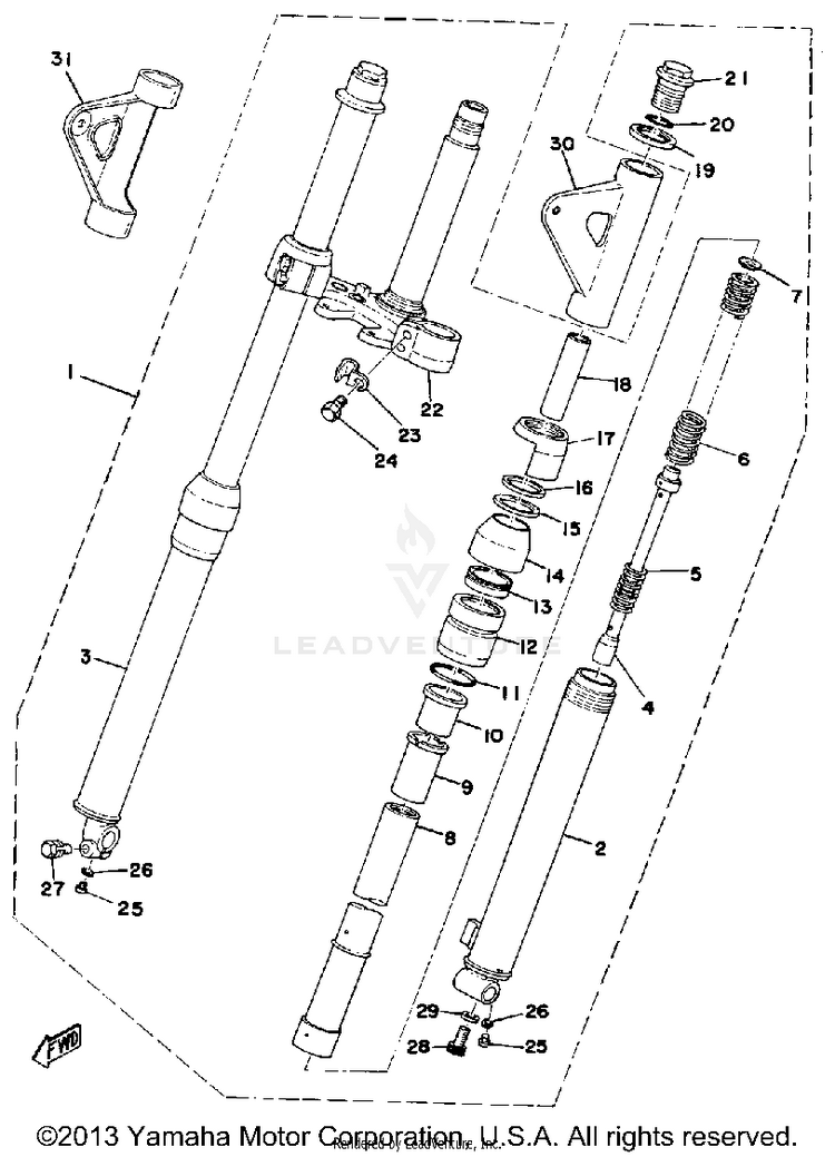 Front Fork Schematic