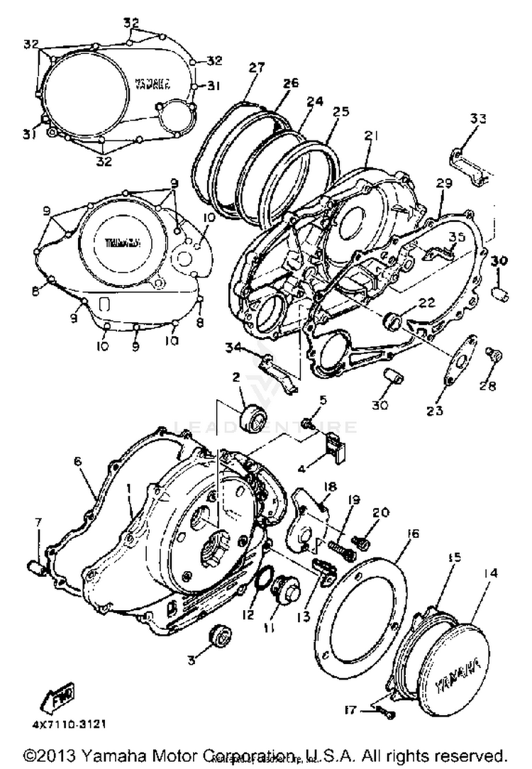 Crankcase Cover Schematic