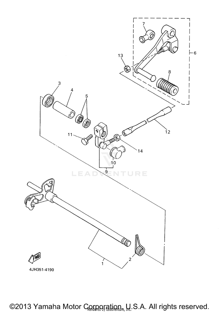 Shift Shaft Schematic