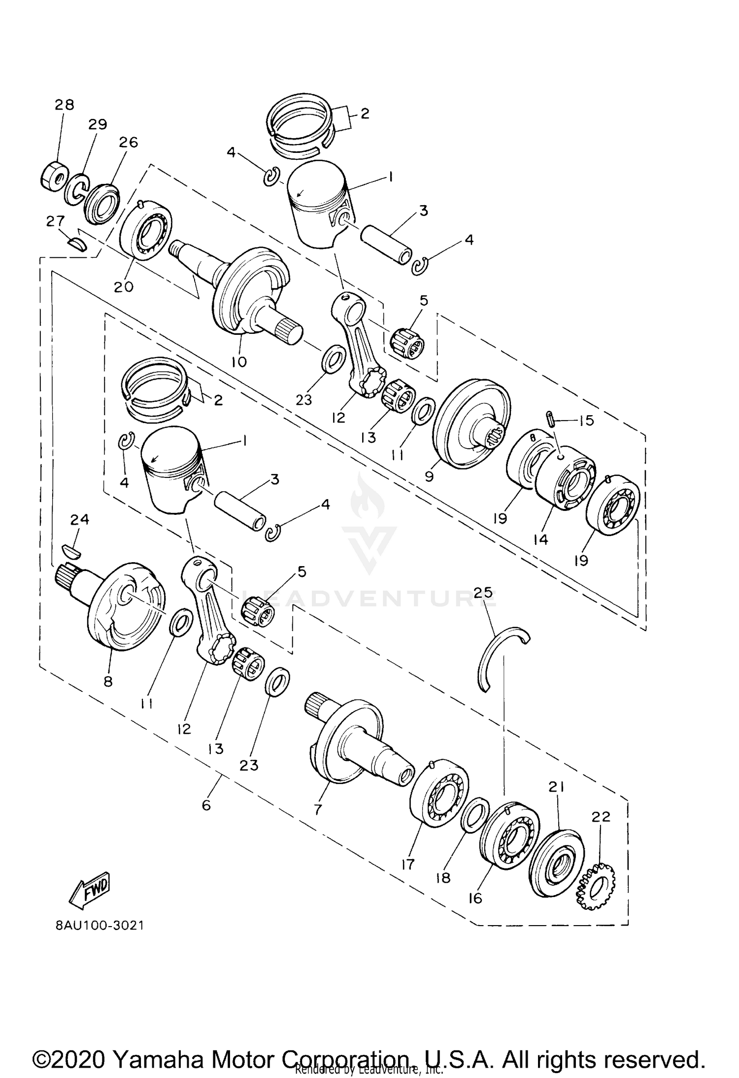 CRANKSHAFT PISTON