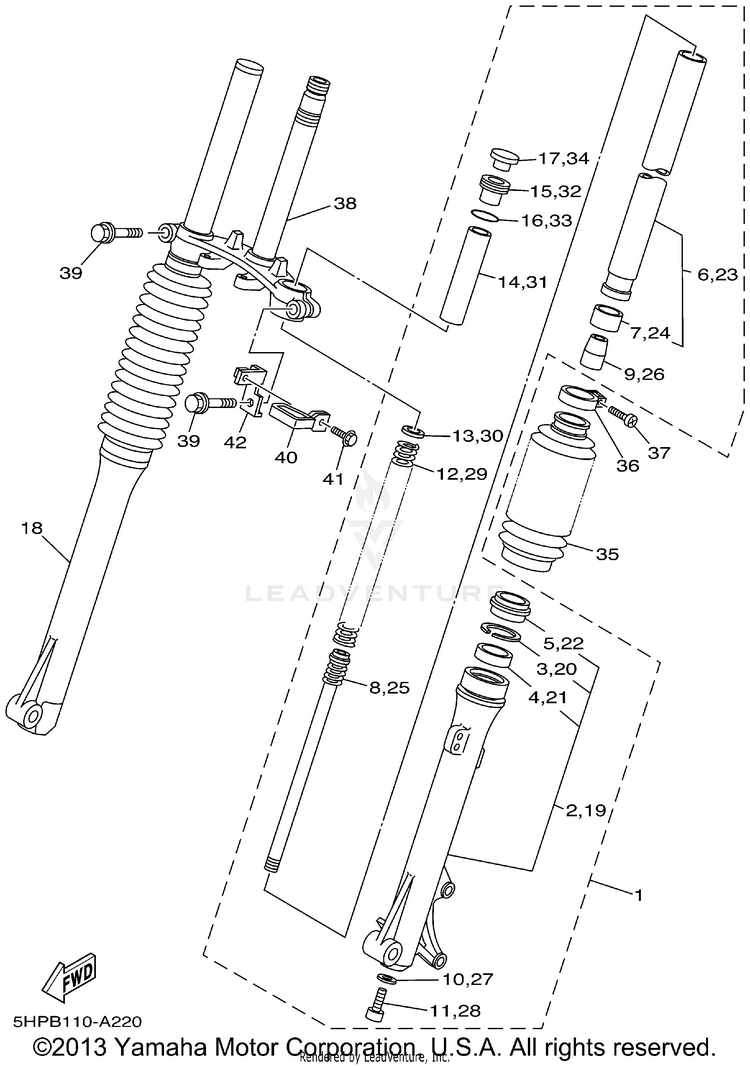 Front Fork 2 Schematic
