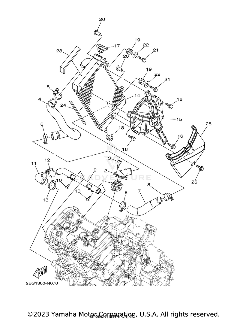 Radiator Hose Schematic