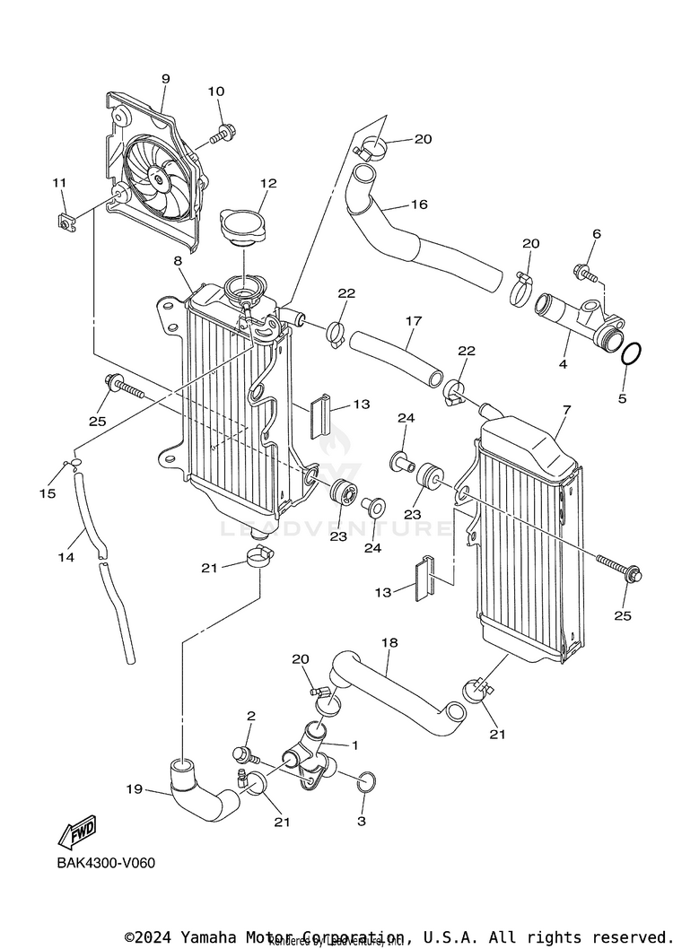 Radiator & Hose Schematic