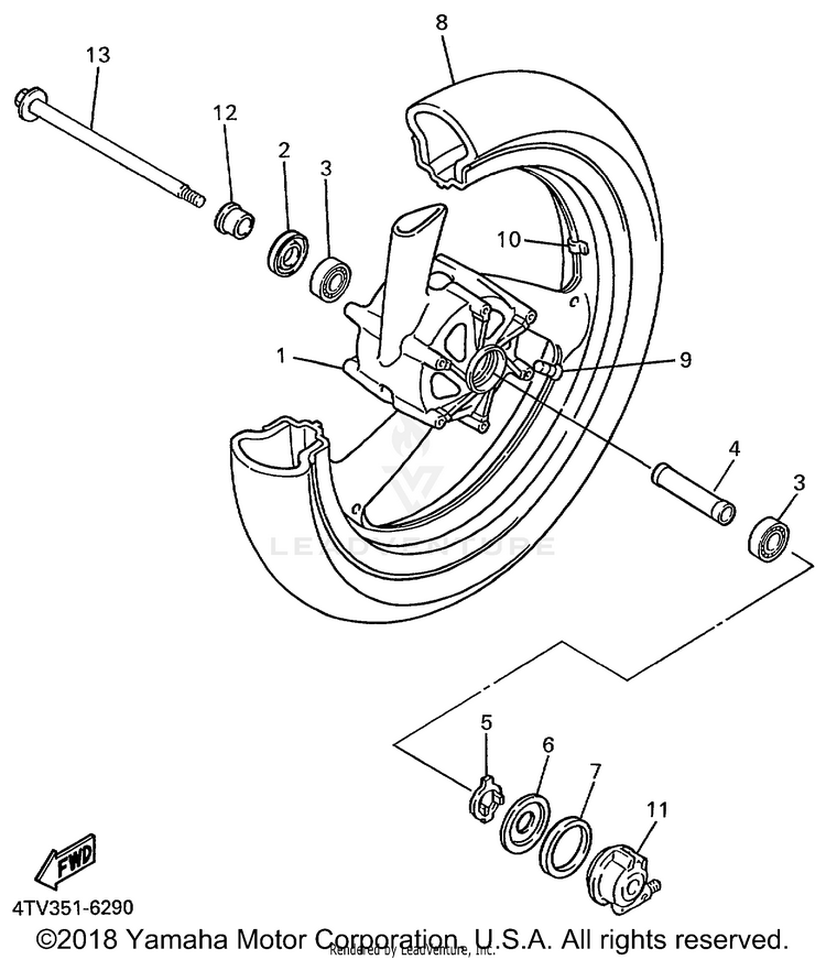 Front Wheel Schematic