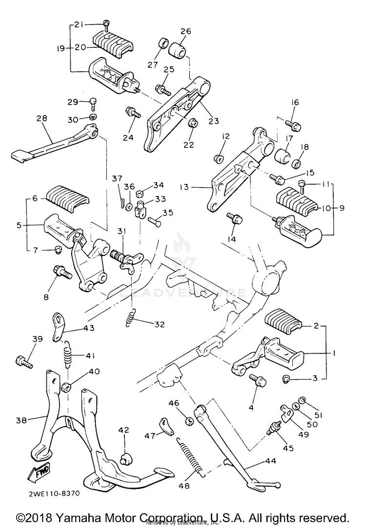 Stand Footrest Schematic
