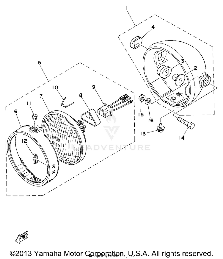 Head Lamp Schematic