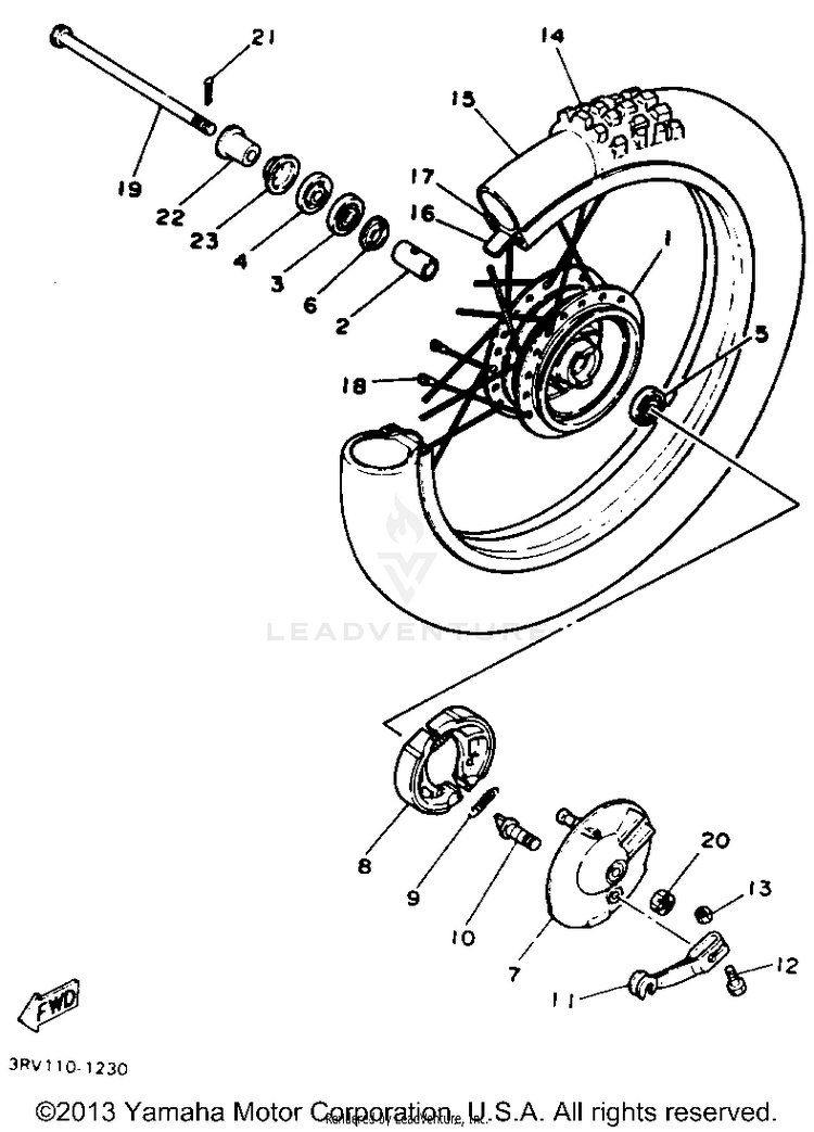 Front Wheel Schematic