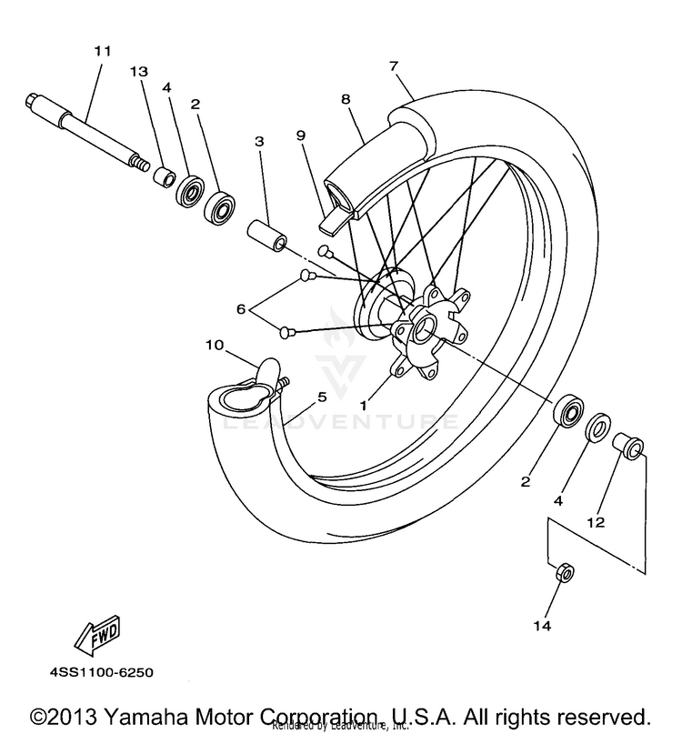 Front Wheel Schematic