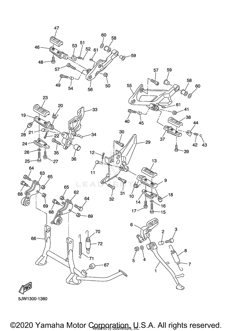 Stand Footrest Schematic