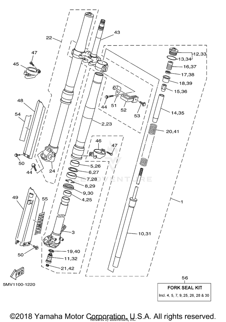 Front Fork Schematic