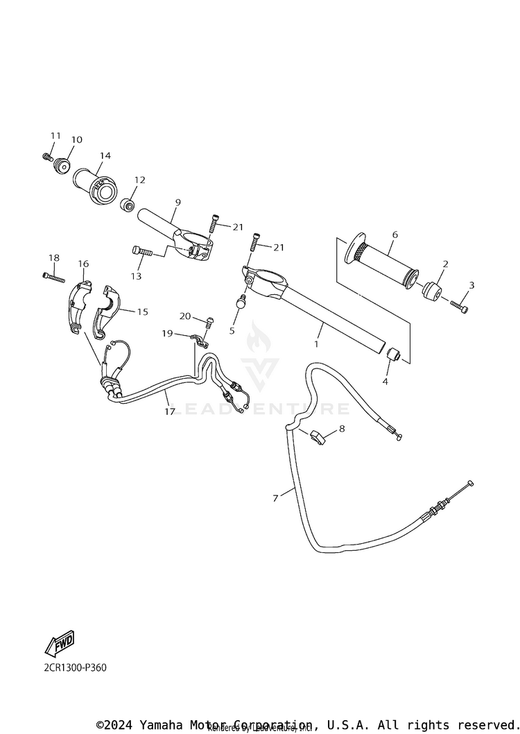 Steering Handle Cable Schematic