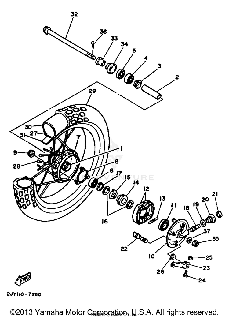 Front Wheel Schematic