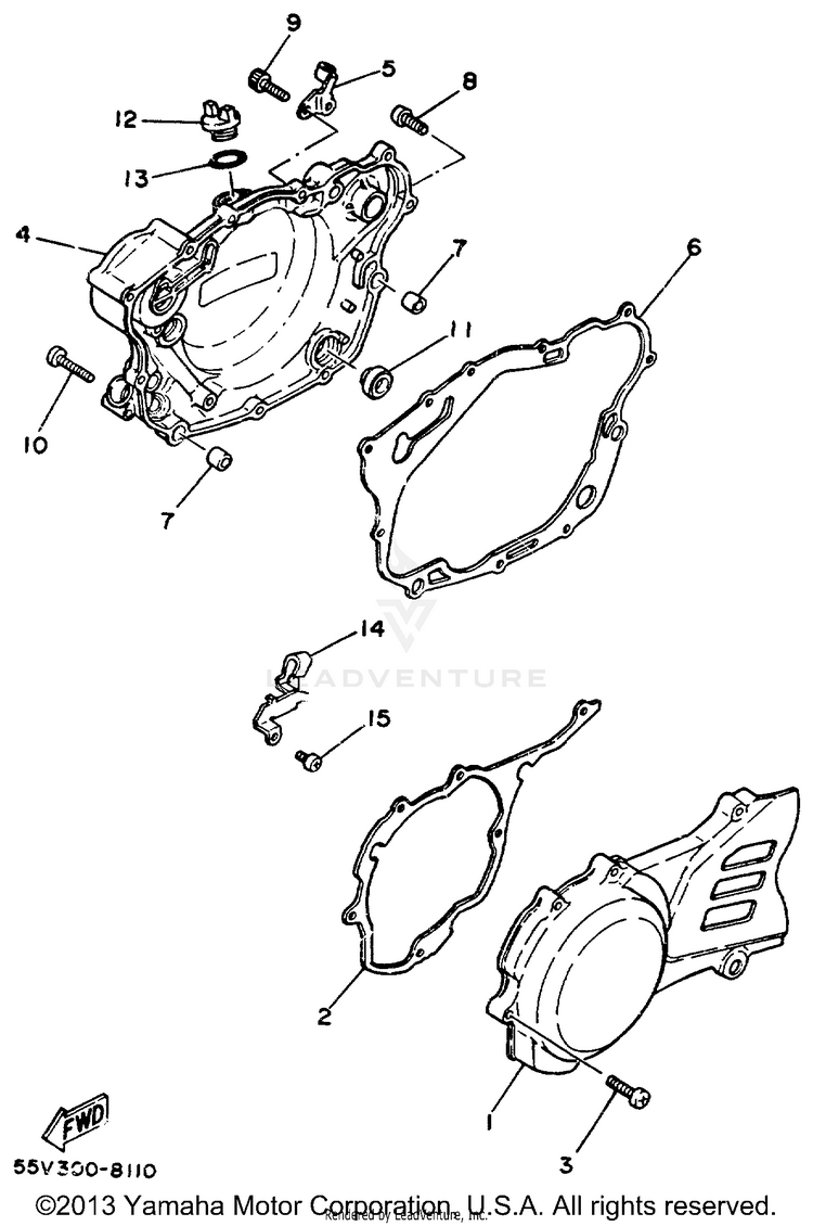 Crankcase Cover Schematic