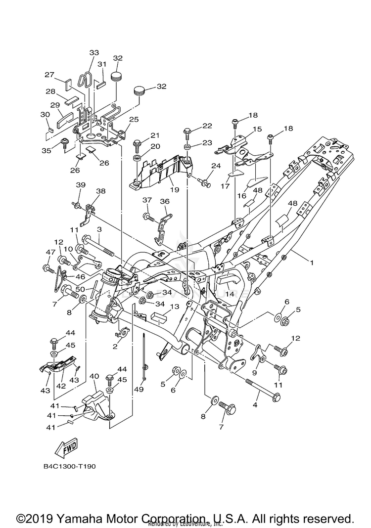 Frame MT07 - MT07KCB - 2019 Schematic