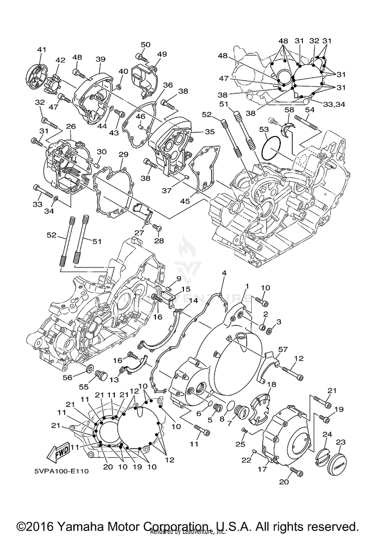 Crankcase Cover 1 Schematic
